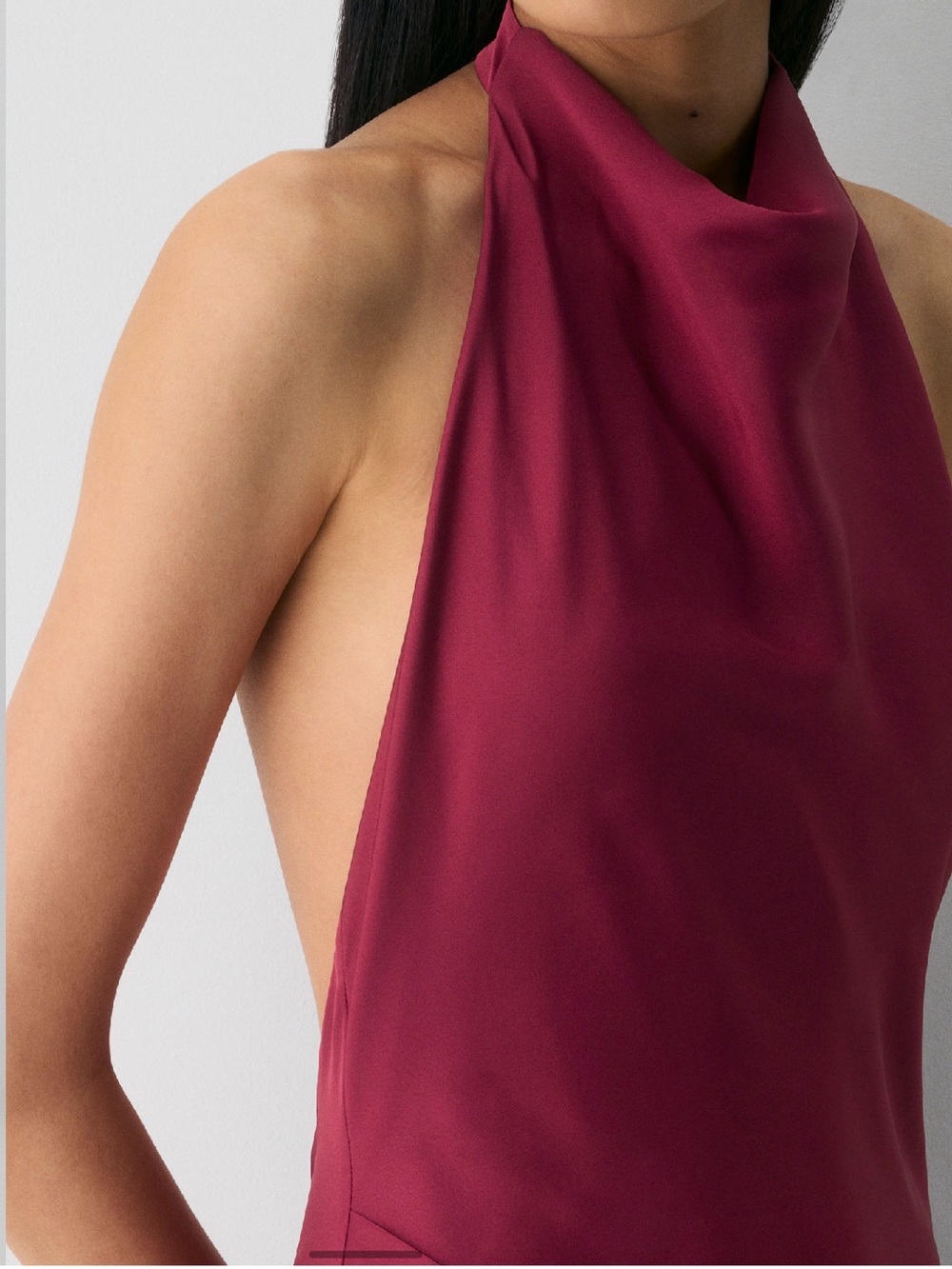 Audience Satin Maxi Halter Dress - Picture 4 of 7
